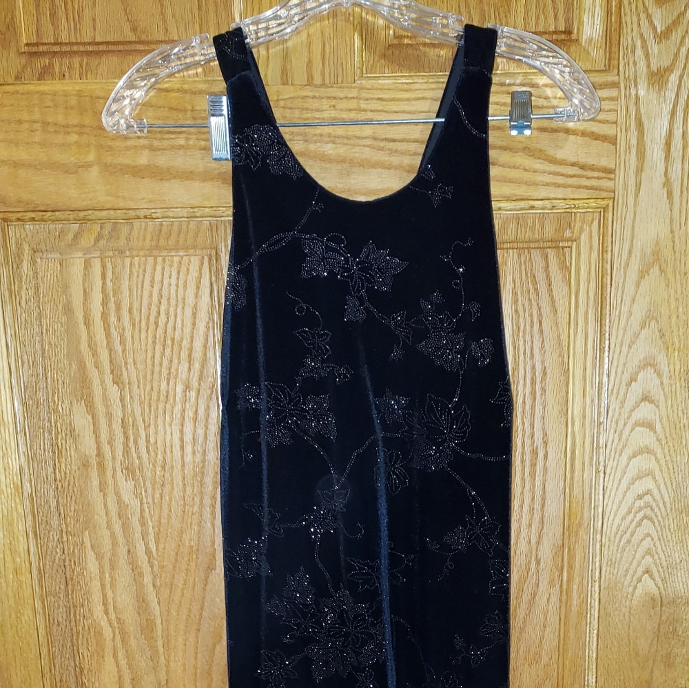 Women's Black Sequin Evening Gown